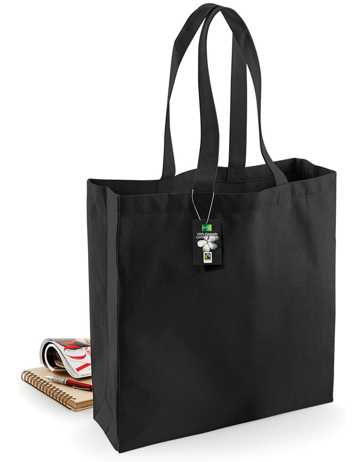 Westford Mill W623 FT Cotton Classic Shopper - Black