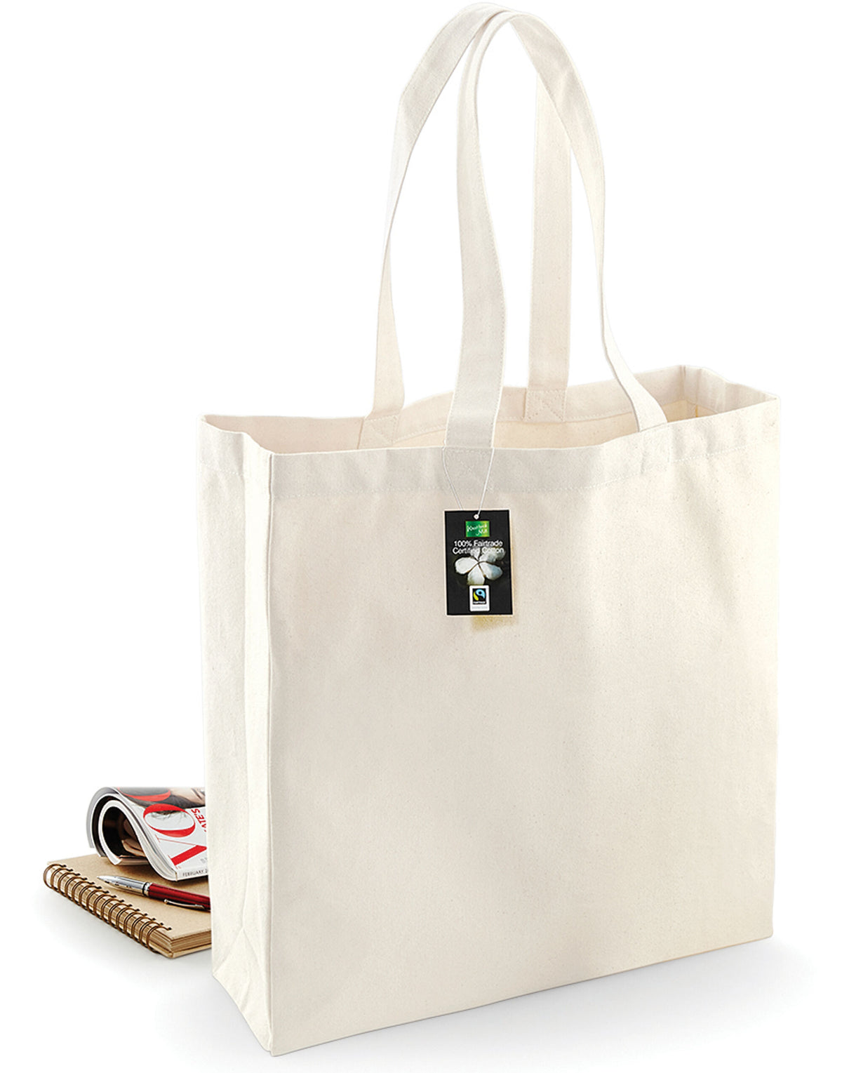 Westford Mill W623 FT Cotton Classic Shopper - Natural