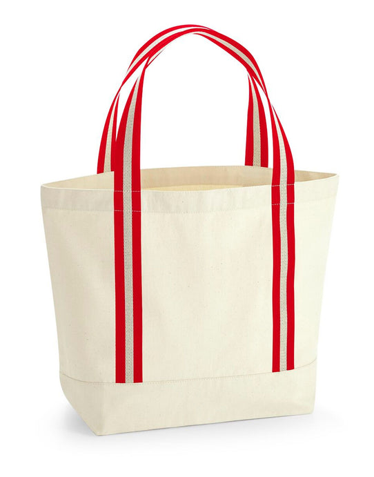Westford Mill W690 Organic Boat Bag - Natural/classic Red