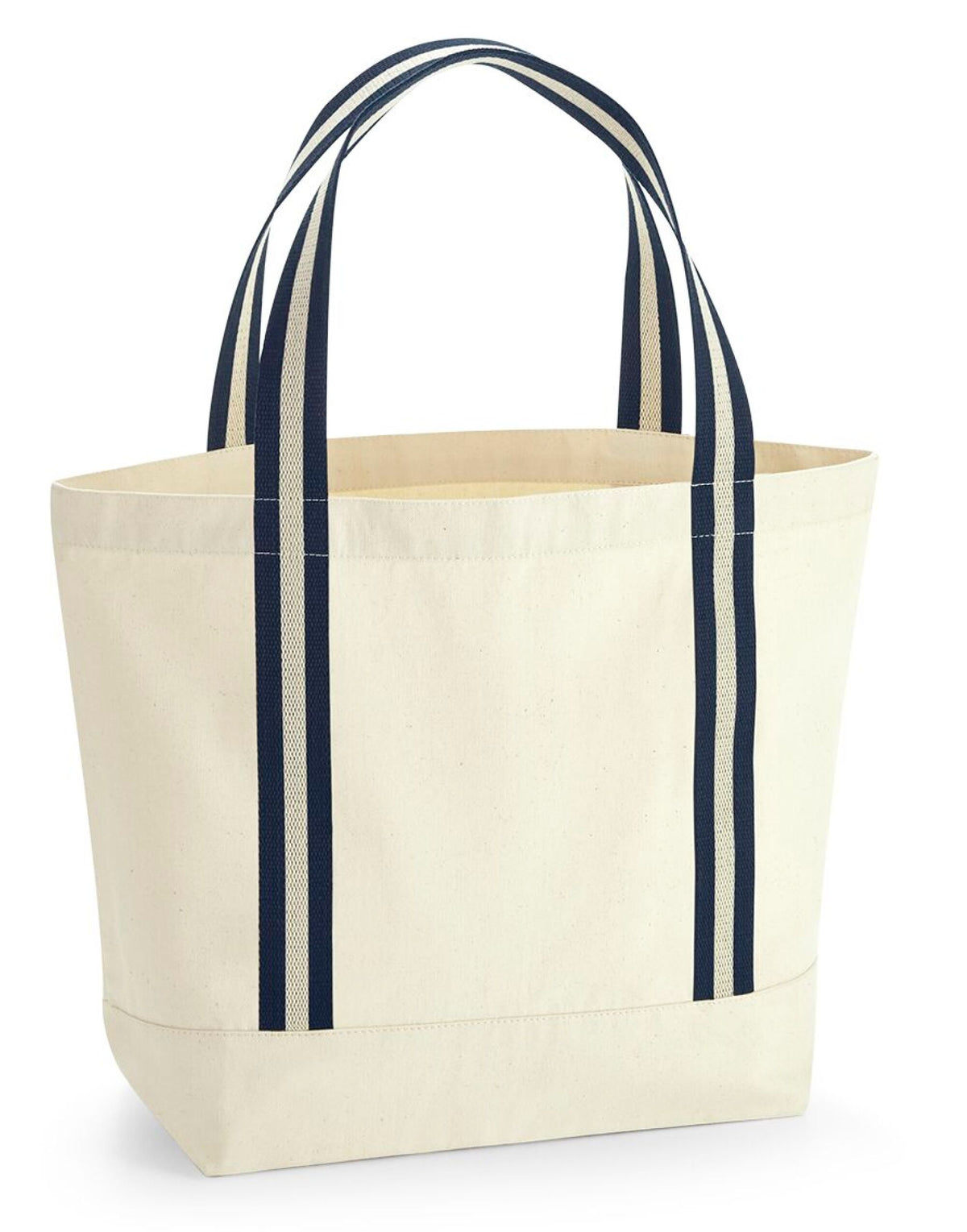Westford Mill W690 Organic Boat Bag - Natural/French Navy