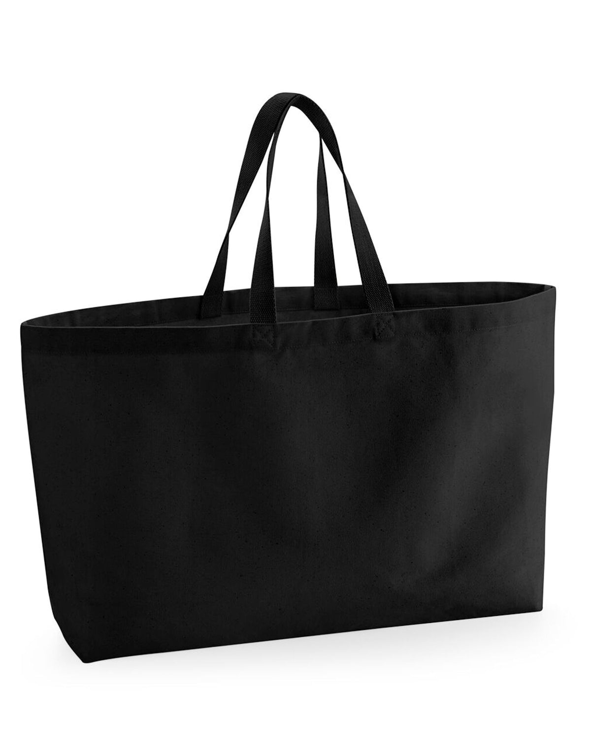 Westford Mill W696 Oversized Canvas Tote Bag - Black