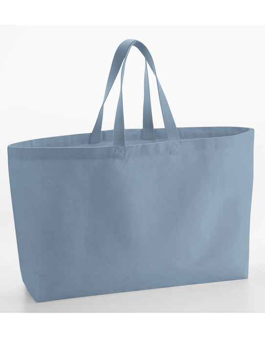 Westford Mill W696 Oversized Canvas Tote Bag - Dusty Blue