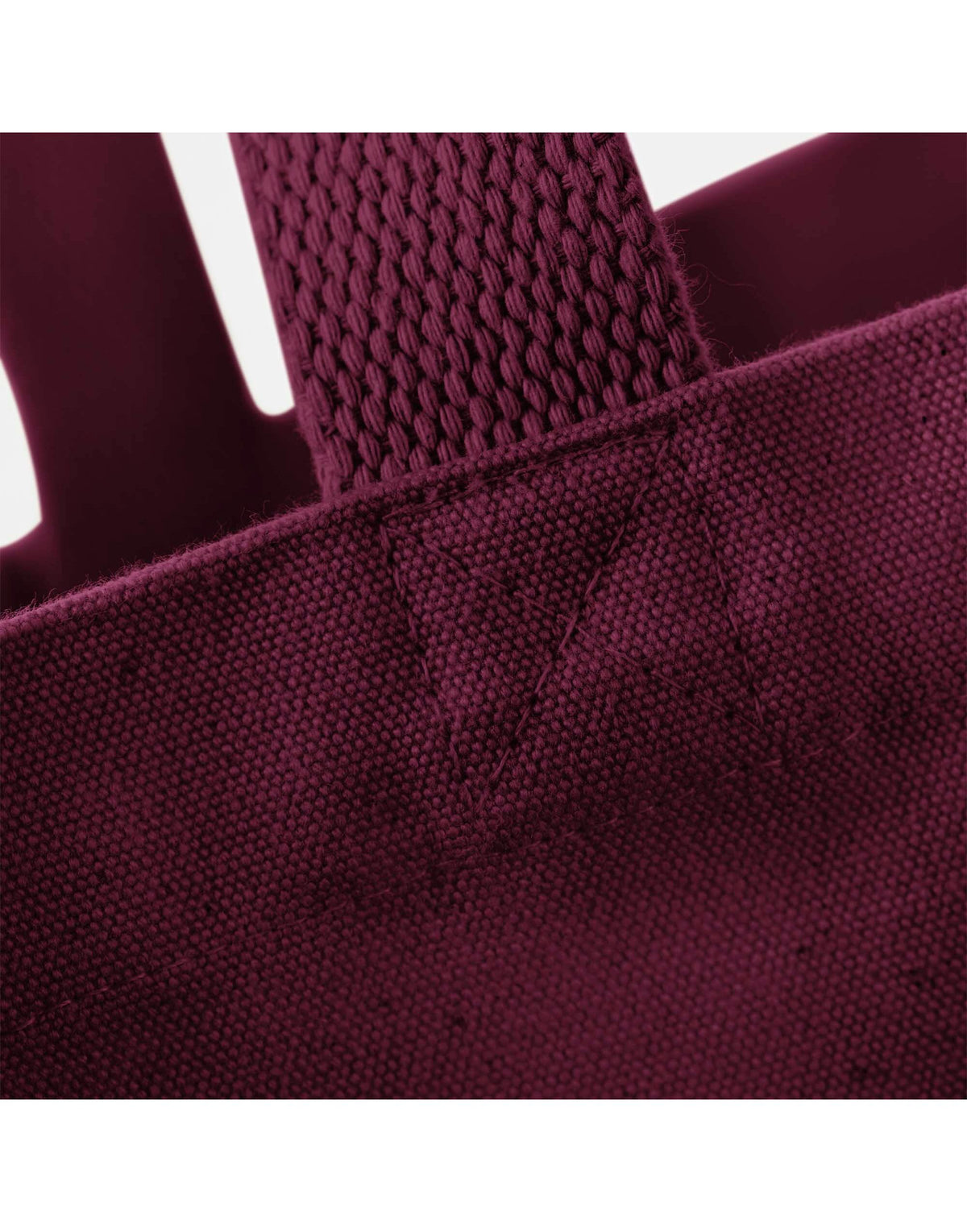 Westford Mill W696 Oversized Canvas Tote Bag - Burgundy