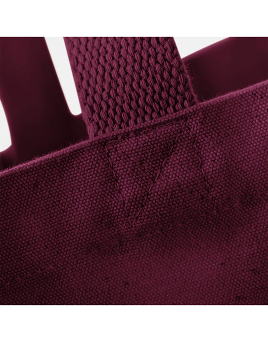 Westford Mill W696 Oversized Canvas Tote Bag - Burgundy