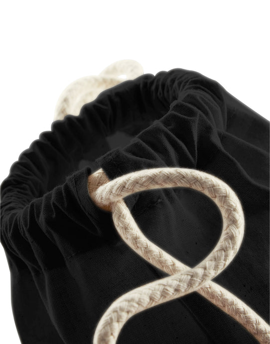 Westford Mill W810 EarthAware® Organic Gymsac - Black