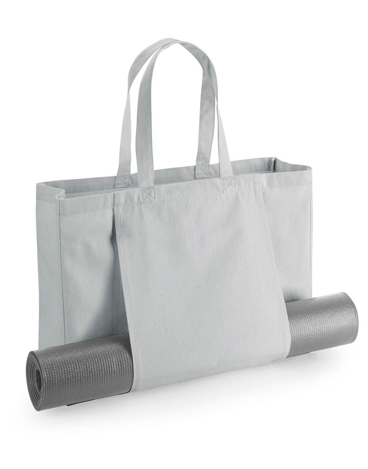 Westford Mill W818 Organic Yoga Tote Bag - Light Grey