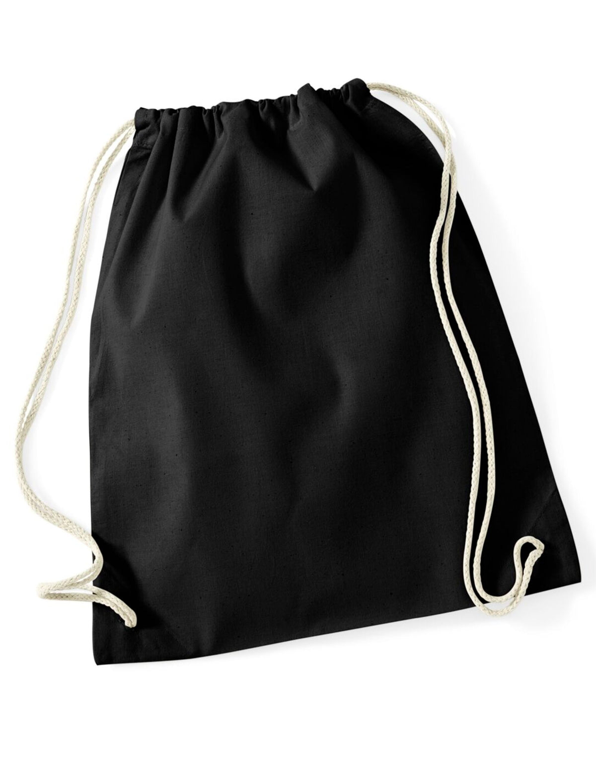 Westford Mill W910 Recycled Cotton Gymsac - Black