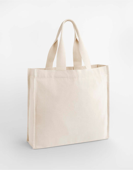 Westford Mill W940 Chevron Handle Shopper - Natural
