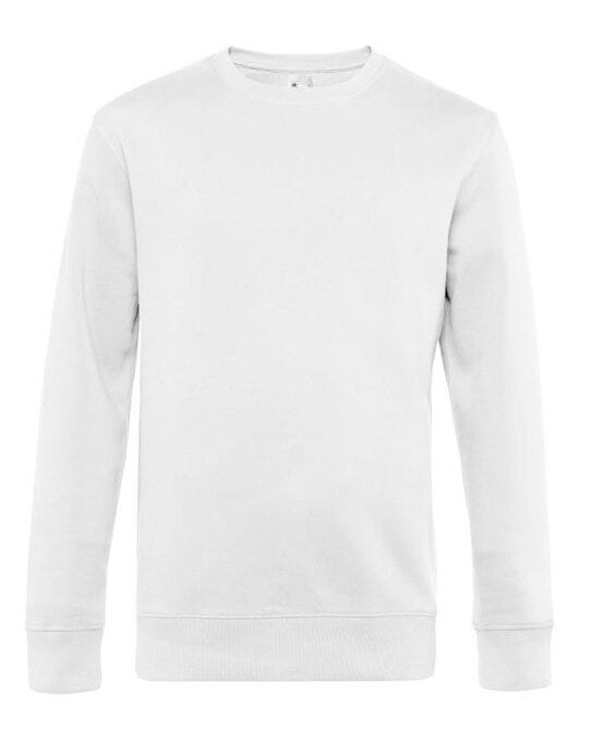 B&C WU01K B&C Men's KING Crew Neck_° - White