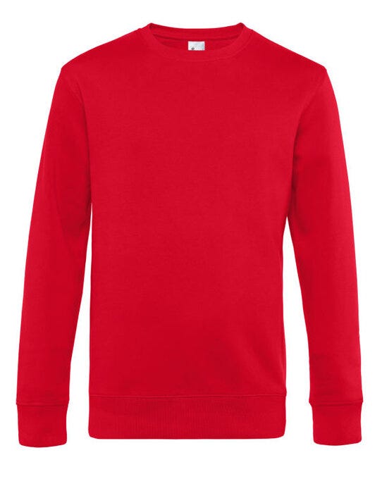 B&C WU01K B&C Men's KING Crew Neck_° - Red