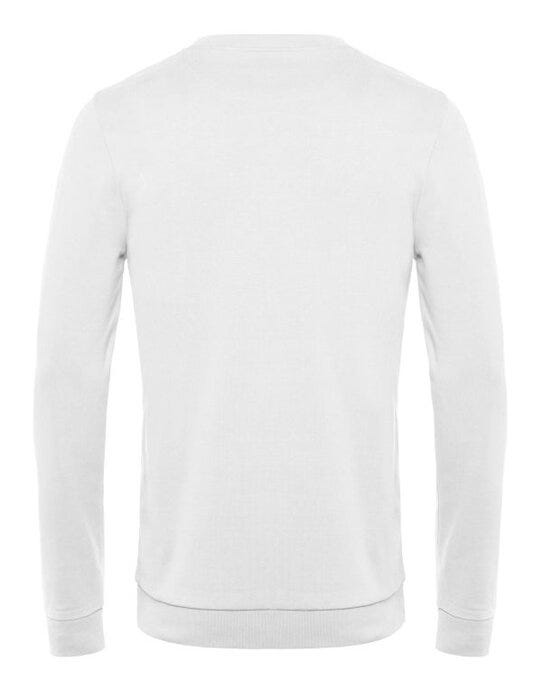 B&C WU01W B&C Men's #Set In Sweatshirt - White