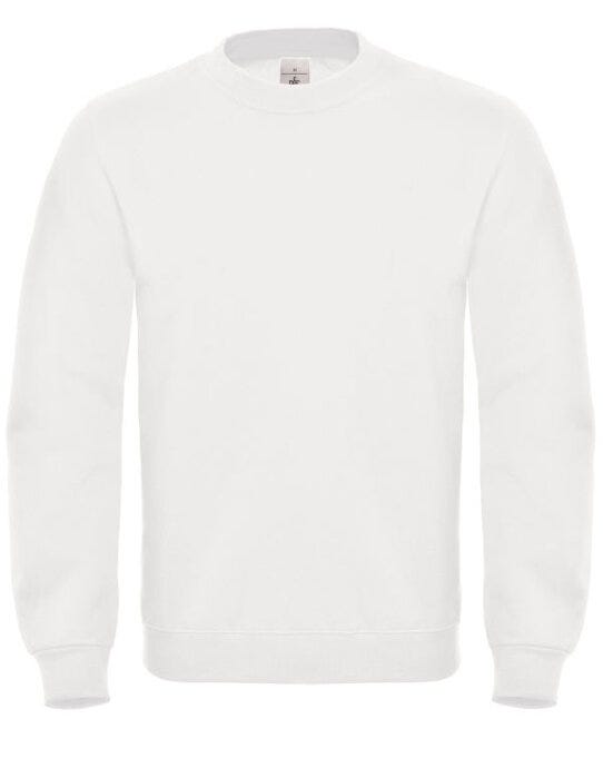 B&C WUI20 B&C ID.002 Cotton Rich Sweatshirt - White