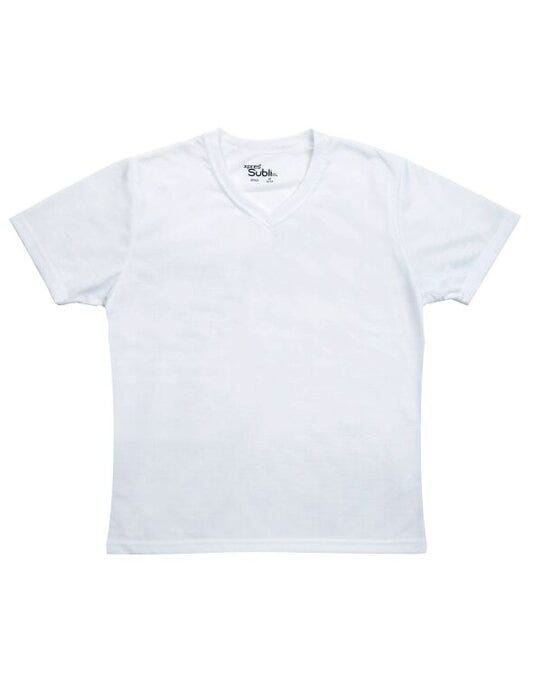 Xpres XP522 Ladies Subli Plus V Neck T-Shirt - White