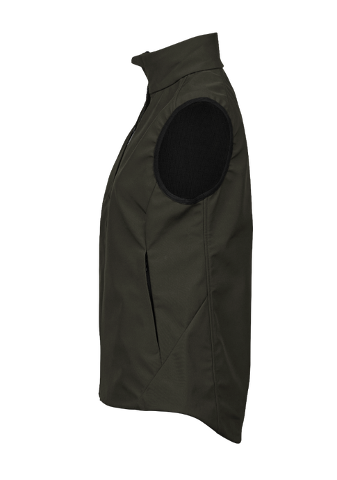 Tee Jays TJ9523 Ladies Perf Softsh Bodywarmer - Hunter Green