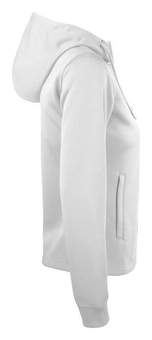 Clique CQ021015 Ladies Basic Active FZ Hoody - White