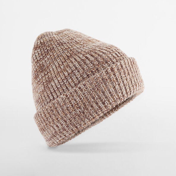 Beechfield B328 Campfire Beanie - Oatmeal Speck
