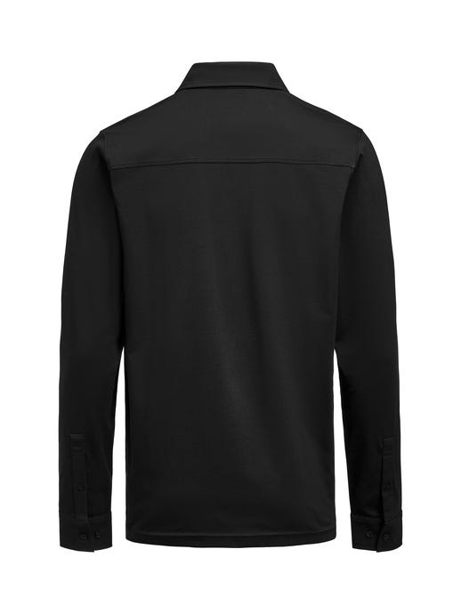 James Harvest HAR2115007 American Supreme L/S Polo - Black
