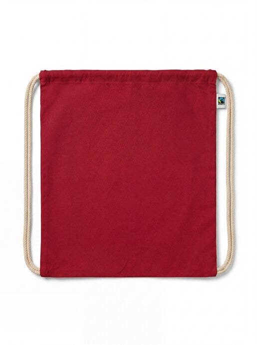 United Bags UB9130 UB Aspen 5oz Fairtrade Cotton Drawstring - Red