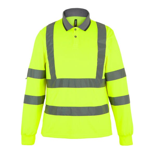 Regatta Professional TRS324 Regatta Hi-Vis Pro Contract L/S Polo - Hi-Vis Yellow