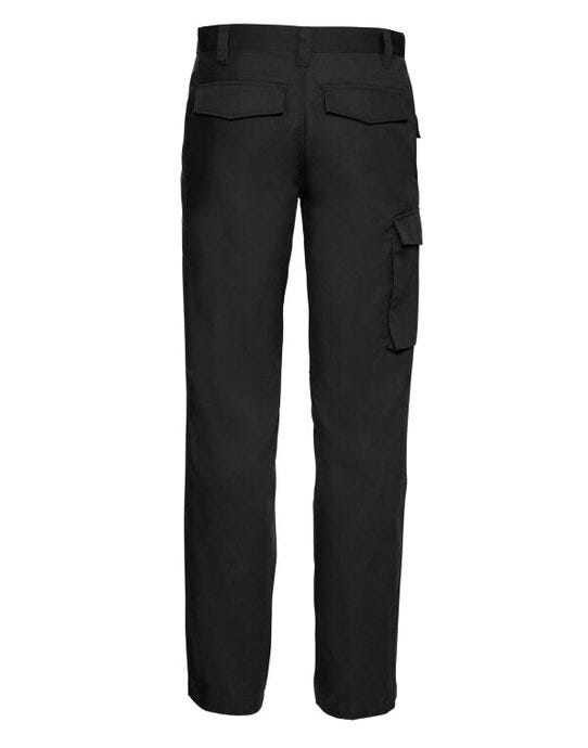 Russell Athletic 001MR Russell Polycotton Twill Trousers (Reg) - Black