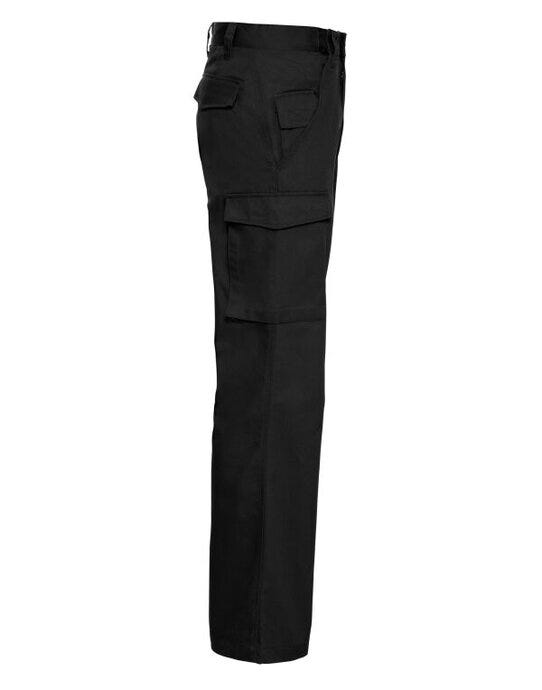 Russell Athletic 001MR Russell Polycotton Twill Trousers (Reg) - Black