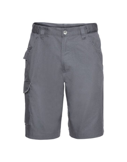 Russell Athletic 002M Russell Polycotton Twill Shorts - Convoy Grey