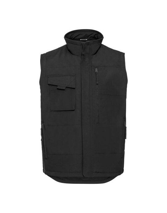 Russell Athletic 014M Russell Heavy Duty Workwear Gilet - Black