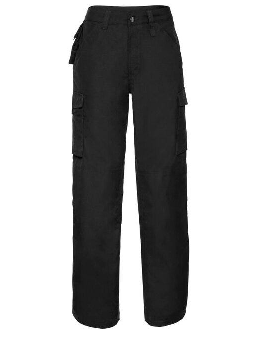 Russell Athletic 015MR Russell Heavy Duty W'Wear Trousers (Reg) - Black