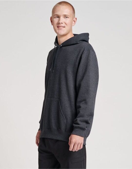 Jerzees 0S700M0 Eco Premium Hooded Sweatshirt - Black Ink Heather