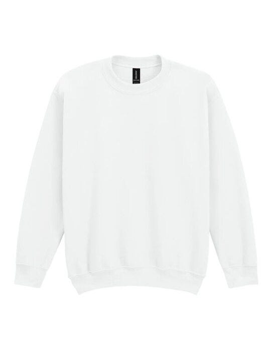 Gildan 18000B Heavy Blend Youth Crew Sweatshirt - White