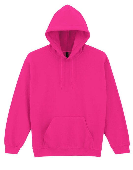 Gildan 18500 Heavy Blend Adult Hood Sweatshirt - Heliconia
