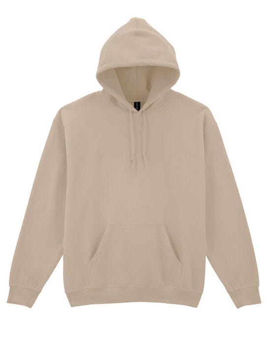 Gildan 18500 Heavy Blend Adult Hood Sweatshirt - Sand