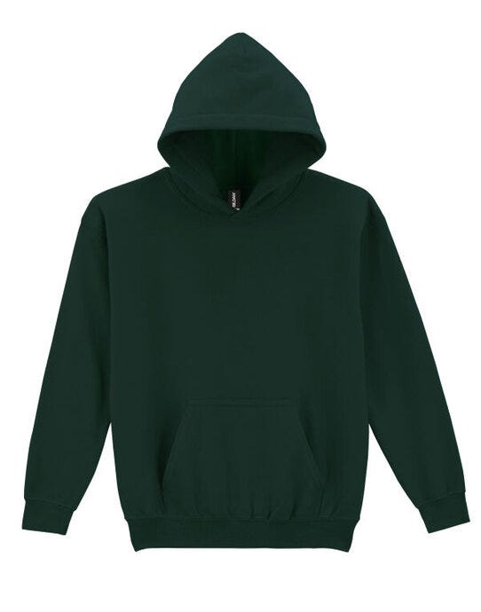 Gildan 18500B Heavy Blend Youth Hood Sweatshirt - Forest Green