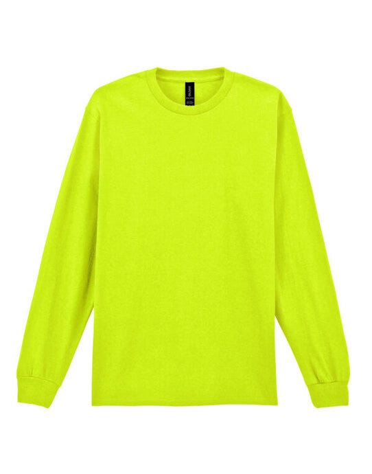 Gildan 2400 Ultra Cotton Adult L/Sleeve Tee - Safety Green