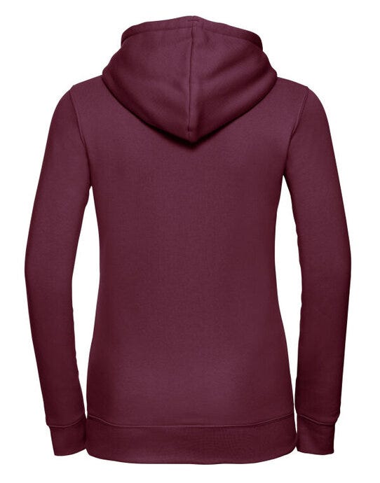 Russell Athletic 265F Russell Ladies Authentic Hooded Sweat - Burgundy