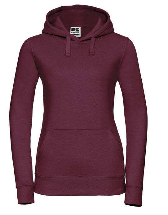 Russell Athletic 265F Russell Ladies Authentic Hooded Sweat - Burgundy