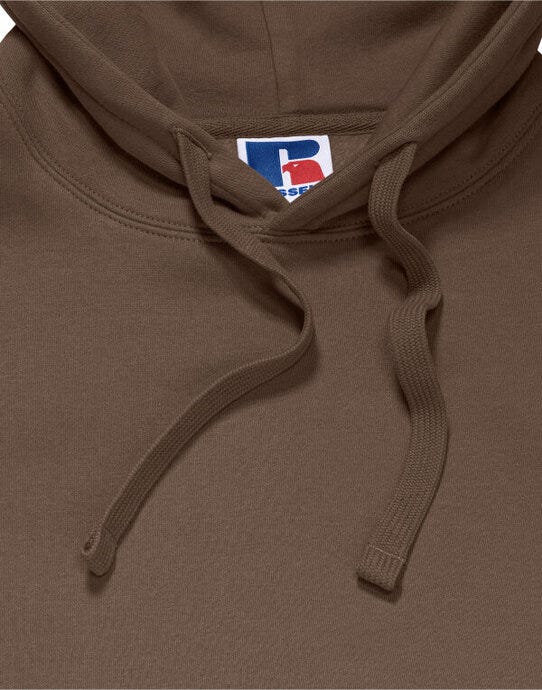 Russell Athletic 265M Russell Mens Authentic Hooded Sweat - Mocha