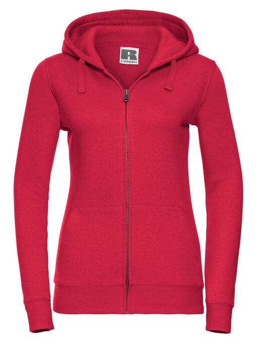 Russell Athletic 266F Russell Ladies Authentic Zipped Hood Jkt - Classic Red