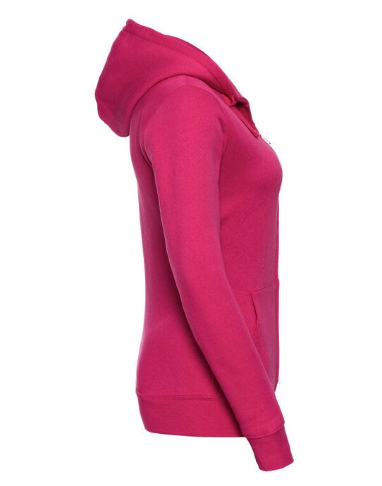 Russell Athletic 266F Russell Ladies Authentic Zipped Hood Jkt - Fuchsia