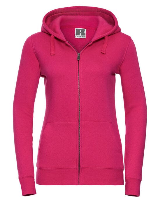 Russell Athletic 266F Russell Ladies Authentic Zipped Hood Jkt - Fuchsia