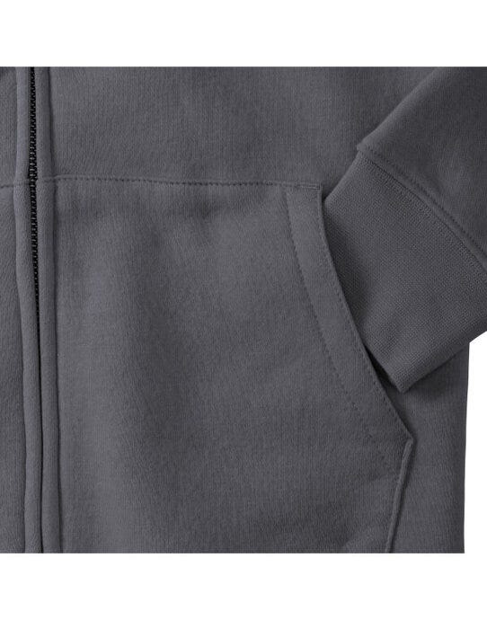 Russell Athletic 266F Russell Ladies Authentic Zipped Hood Jkt - Convoy Grey