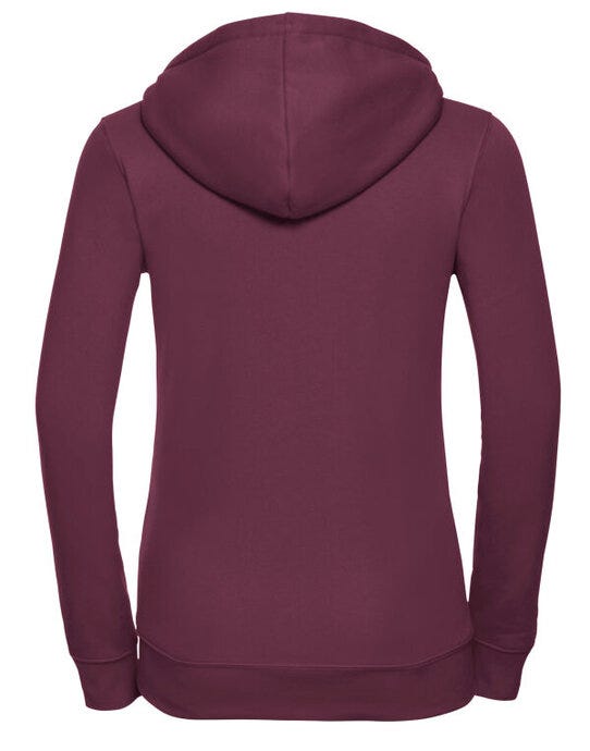 Russell Athletic 266F Russell Ladies Authentic Zipped Hood Jkt - Burgundy