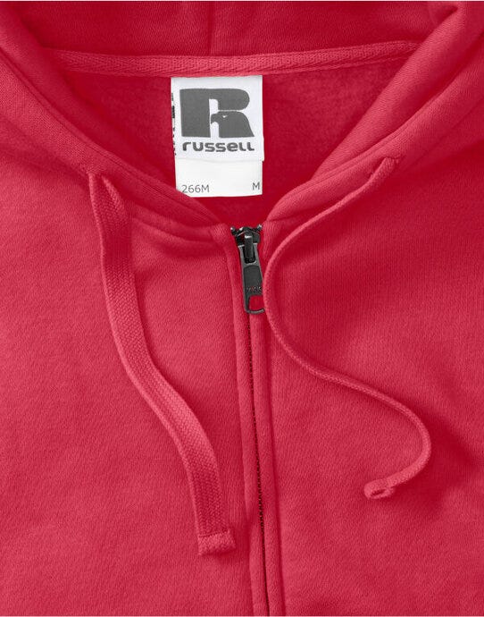 Russell Athletic 266M Russell Mens Authentic Zipped Hood Jkt - Classic Red