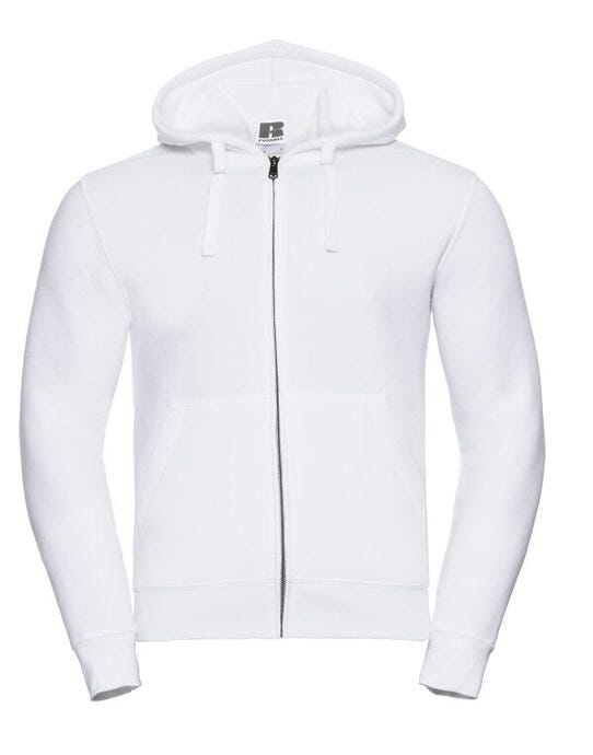 Russell Athletic 266M Russell Mens Authentic Zipped Hood Jkt - White