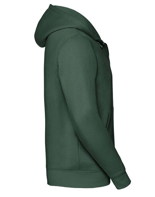 Russell Athletic 266M Russell Mens Authentic Zipped Hood Jkt - Bottle Green