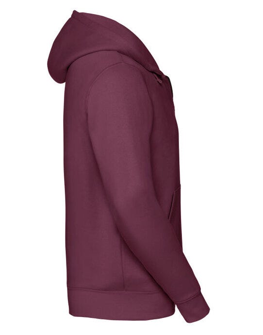 Russell Athletic 266M Russell Mens Authentic Zipped Hood Jkt - Burgundy