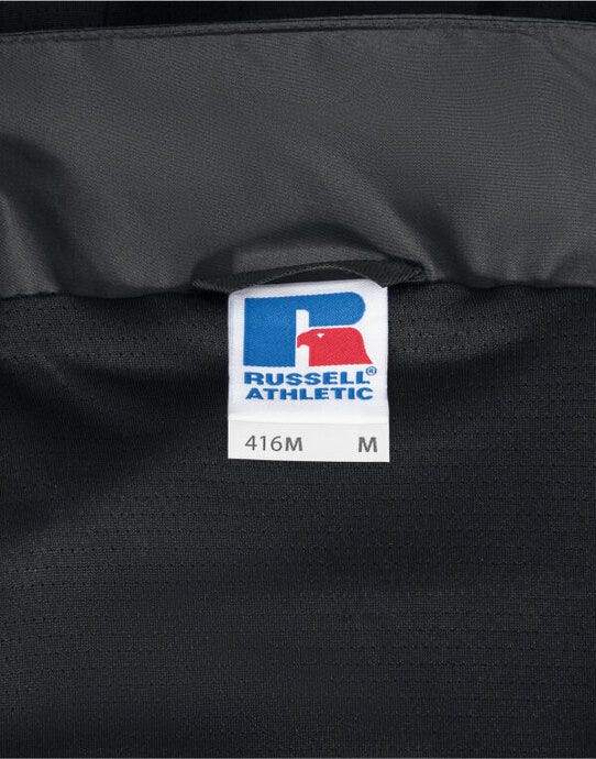 Russell Athletic 416M Russell Essential Weather Shell Jacket - Black