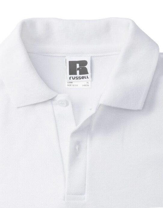 Russell Athletic 539B Russell Kids Classic Polo - White
