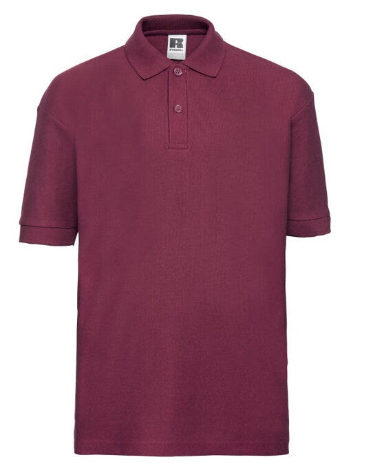 Russell Athletic 539B Russell Kids Classic Polo - Burgundy