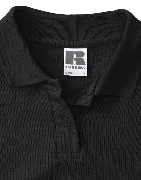 Russell Athletic 539F Russell Ladies Classic Polycotton Polo - Black